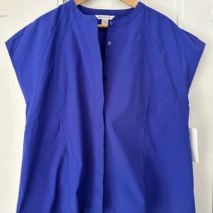 ATHLETA Performance Poplin Popover - Size XL - Lazurite Blue